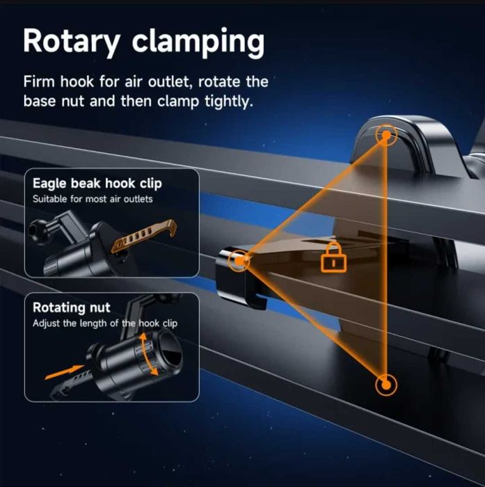 Hoco HW15 Speed Магнитный Авто Держатель MagSafe 15W For iPhone 14 15