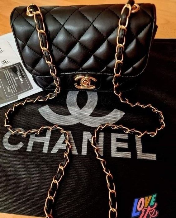 Geanta mini dama 22/17cm,super model,logo metalic, saculet, etichetă