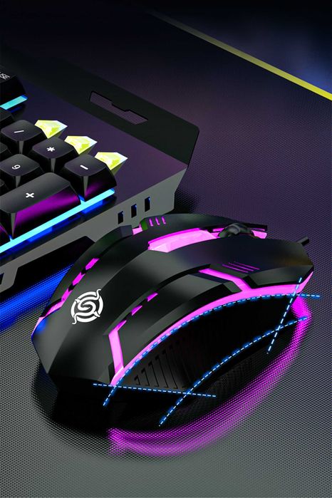 Tastatura Mecanica si Mouse cu Fir Gaming BladePRO K-Snake