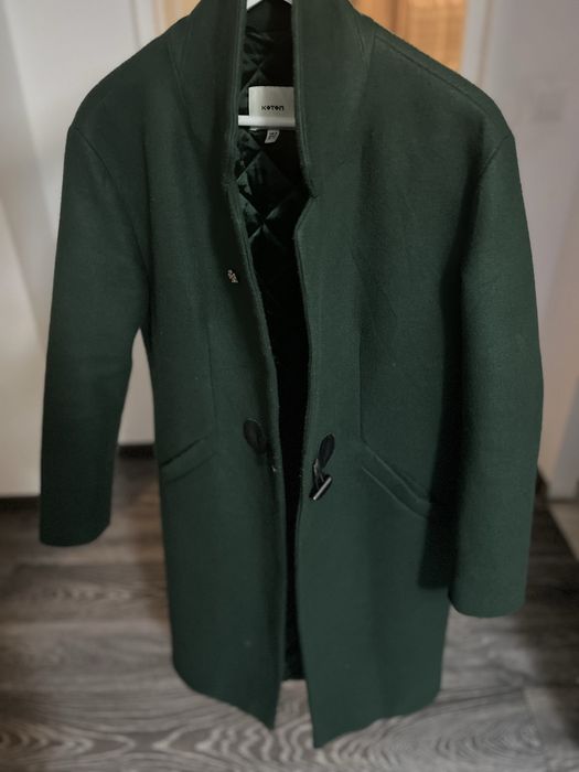 Palton dama verde inchis