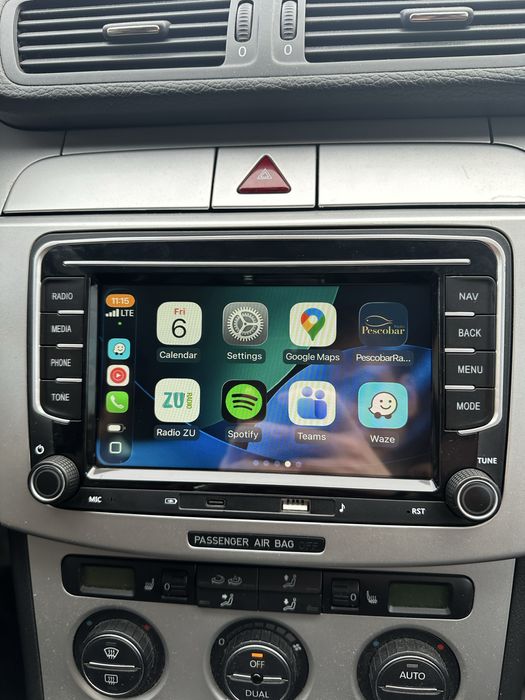 Navigatie Carplay Golf 5 6 Passat b6 b7 Caddy Tiguan Touran Seat Skoda