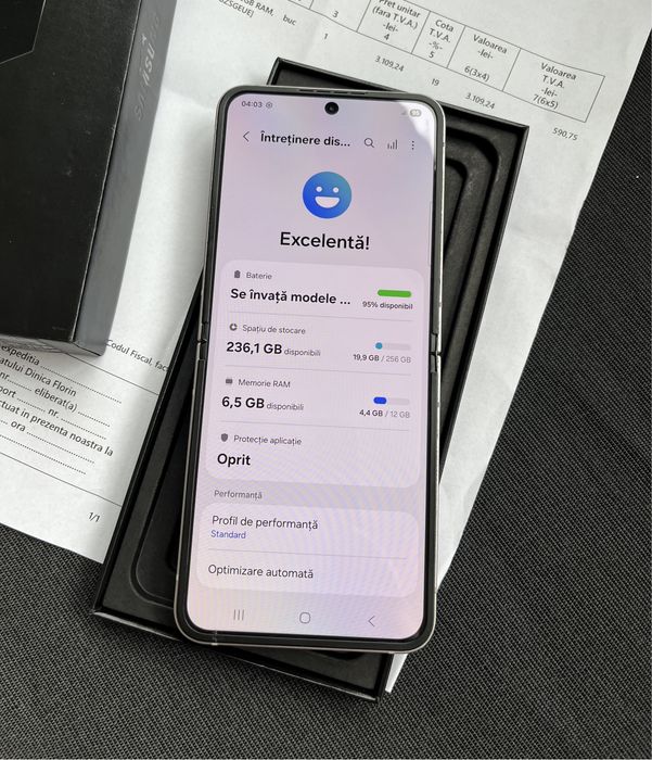 Samsung FLIP 6 256GB 12GB RAM Silver Garantie 09.11.2026