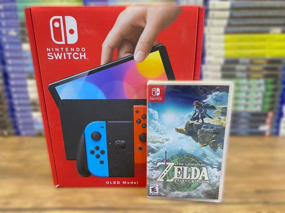 Новый Nintendo Switch OLED+Zelda: Tears Of The Kingdom/ Нинтендо Свитч