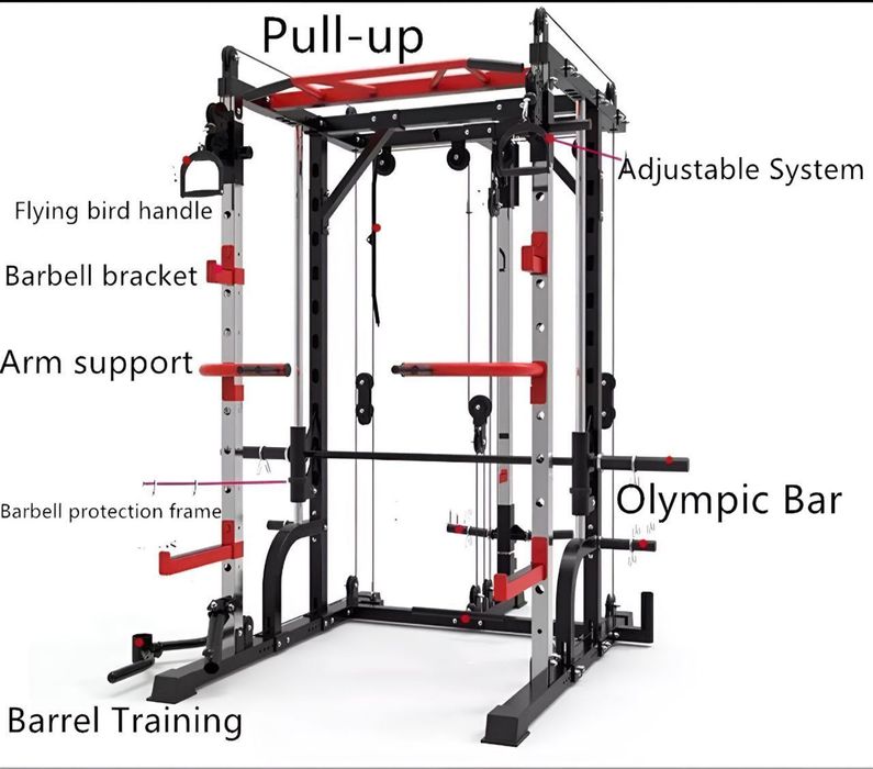 Машина Смита Комплексный силовой тренажёр Sport 007