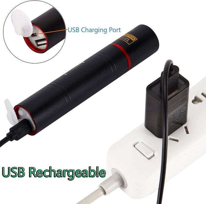 Висококачествен UV Фенер 5W 365nm с USB, Alonefire Profession