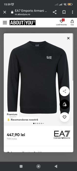 Vând bluza Armani noua