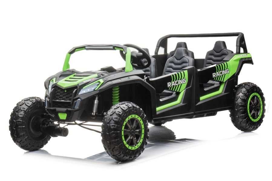 UTV electric pentru 4 copii Kinderauto BJY033 4x 150W, 24V 14Ah #green