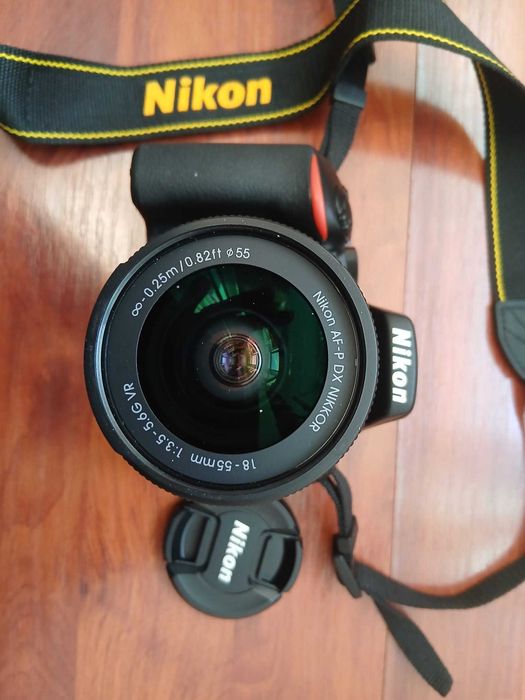 Aparat DSLR Nikon D3500, 24.2 mp, negru + Obiectiv AF-P 18-55mm VR