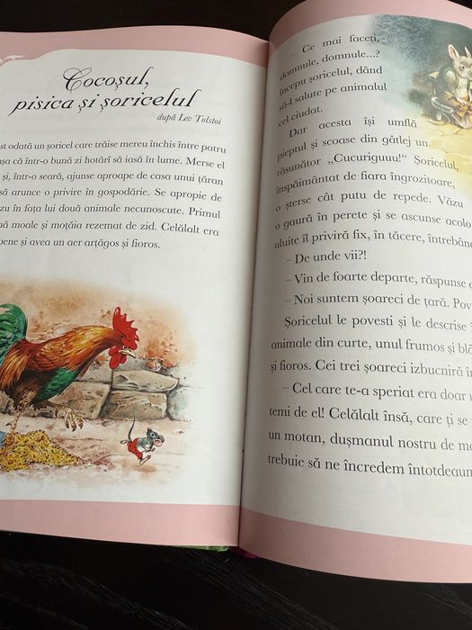 Carte pentru copii Greierele si furnica si alte povesti cu animale