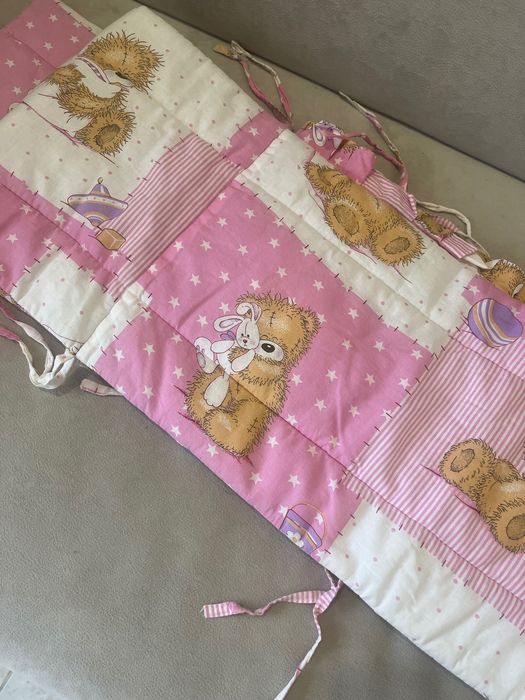 Бортики для манежа для девочки