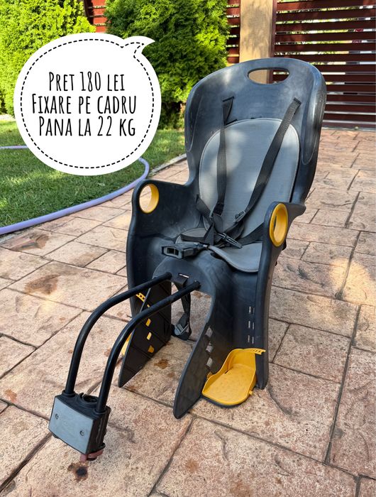 Scaun bicicleta pentru copii pana la 5 ani (22 kg)