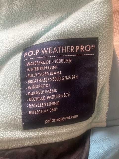 Детско ски зимно яке размер 140 цвят син - Polarn O. Pyret