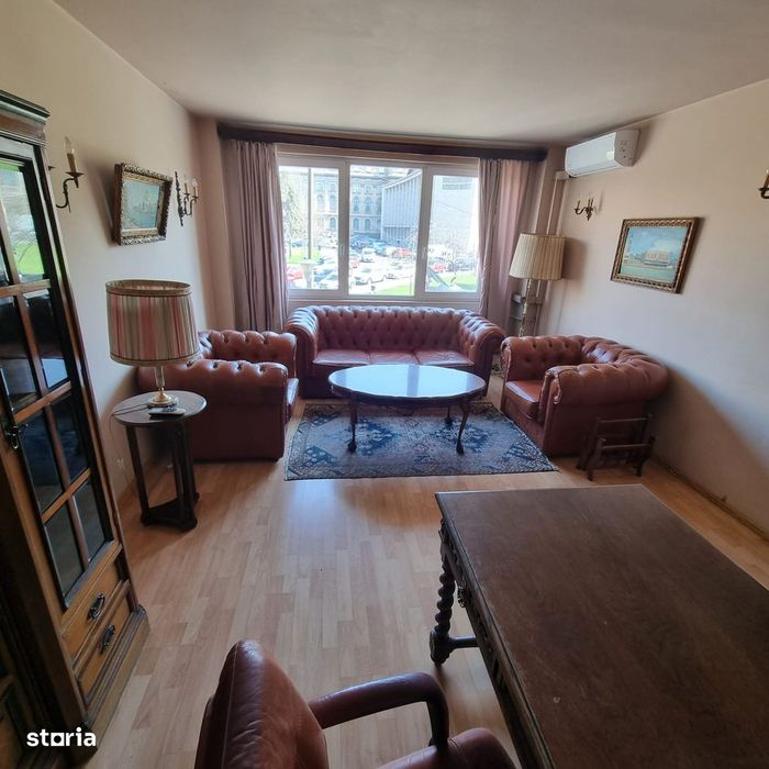 Cismigiu, ap 2 cam vedere Sala Palatului, mobilat pt birouri