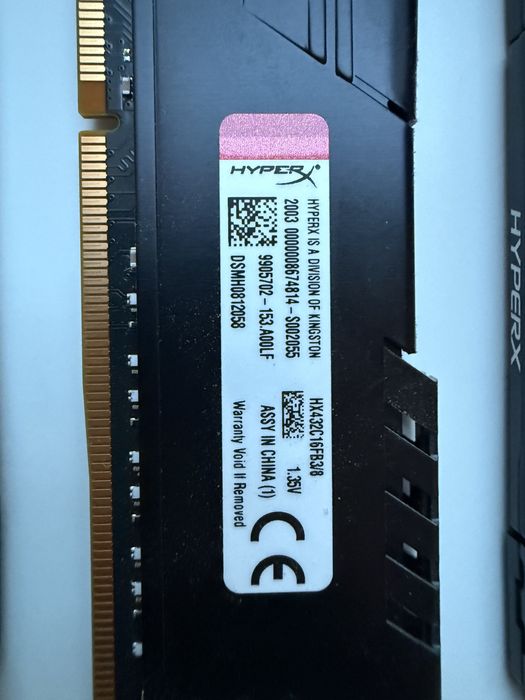 HyperX Fury Beast 4x8gb DDR4 3200mhz 16CL