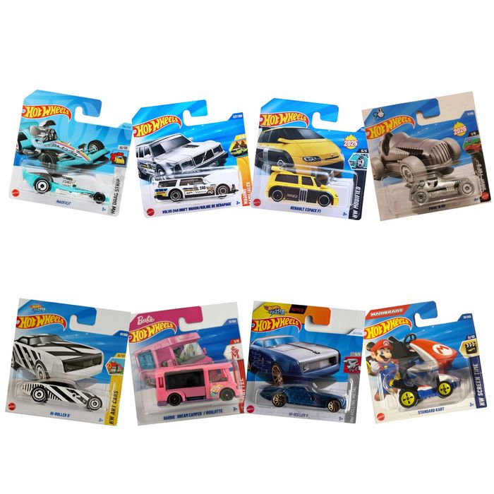 Hot Wheels Barbie, Madfast, Pass Go, F1 Espace Super Mario Volvo Drift