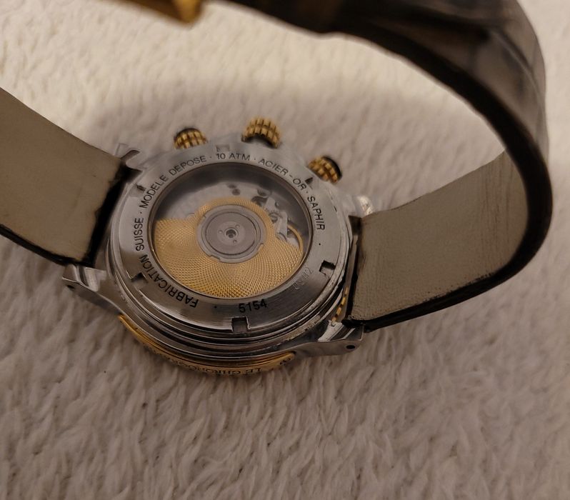 Paul Picot aur18k/otel automatic cronograf 40mm
