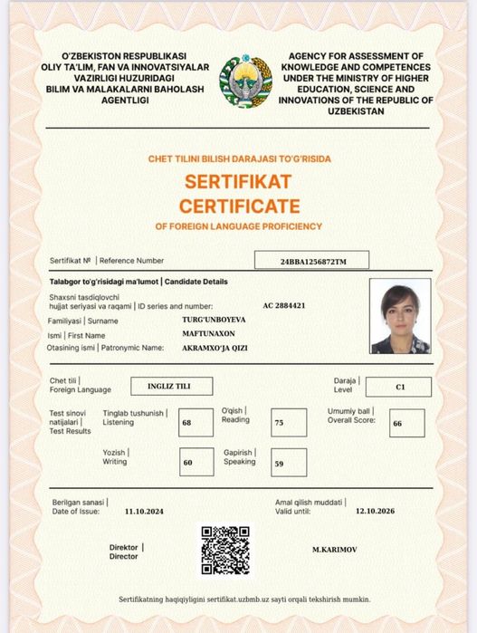 Online Ingliz tili 0 dan C1 gacha.