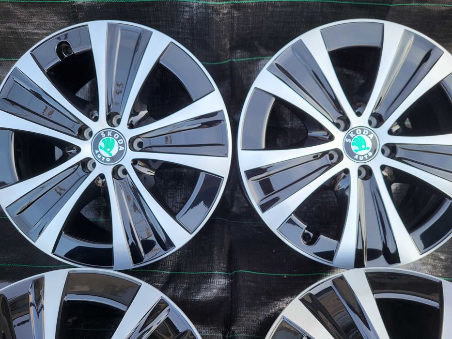 Vand jante Bicolore 5x112 R18 pt Skoda Kodiaq, Superb, Karoq, Octavia