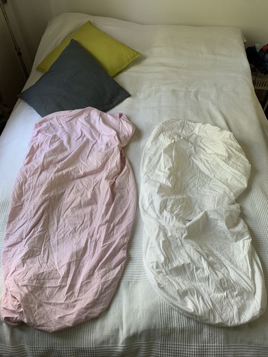 Кошарка+ бебешки матрак, спално бельо и чувалче за сън