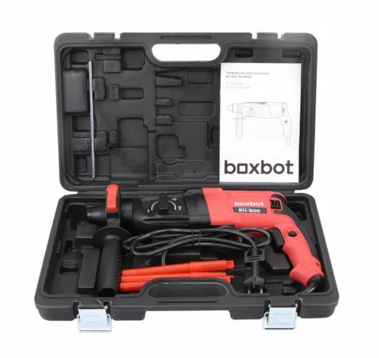 Boxbot perforatori, 800 Vt, 2,8 J, quti, burlar to‘plami bilan, RH-800