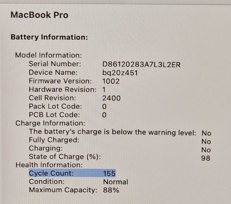 Macbook Pro 13 M1, 16gb ram, 250gb storage