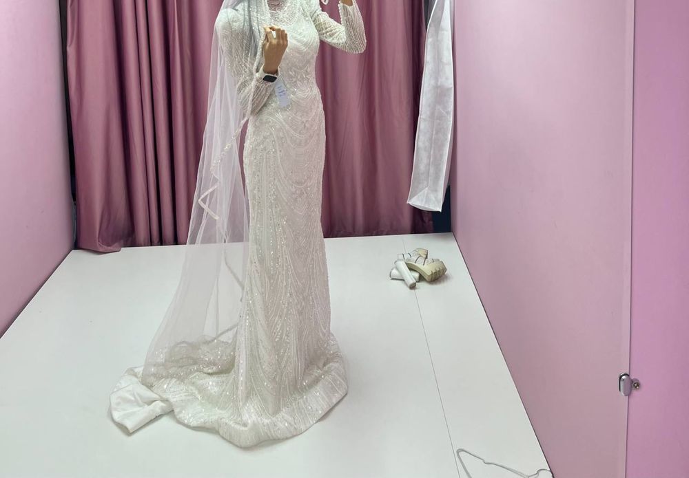 Свадебное платье S-M размера