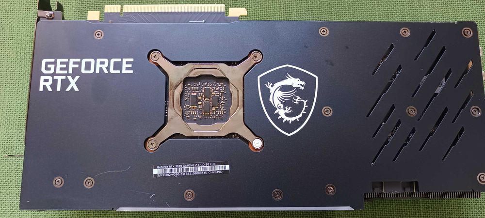 Placa video Gaming MSI RTX 3070 Z Trio 8Gb LHR RGB IMPECABILA