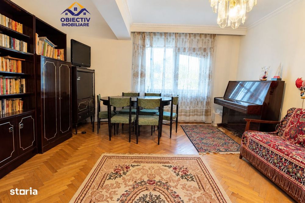 Apartament 3 camere/ 2 balcoane + boxa CENTRU Dioda