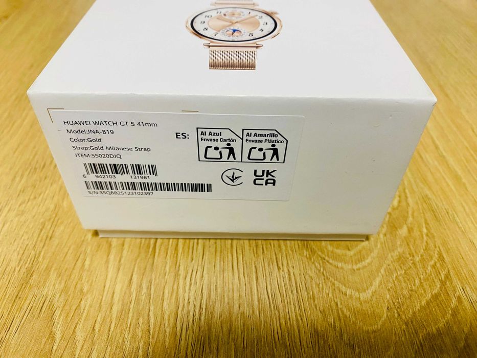 КАТО НОВ !!! Huawei Watch GT 5 Gold JNA-B19M Gold Milanese Strap, 41mm, GPS, ГАРАНЦИЯ