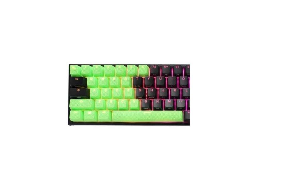 ^Ducky Rubber keycap -Green color 31 keys,Rubber,Seamless double shot