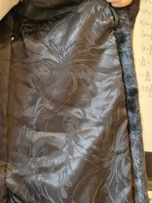 Норковая шуба цельная