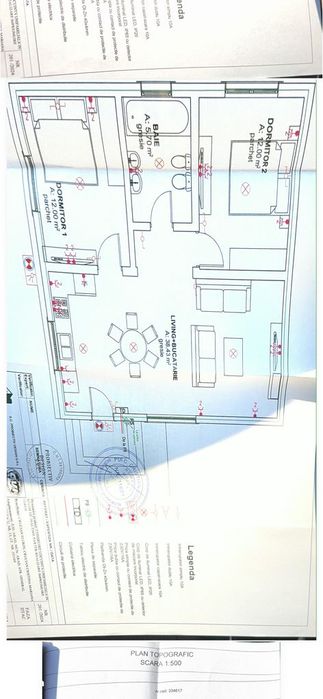 Teren de vânzare intravilan 501mp 19ml Bujac cu proiect (posibil rate)