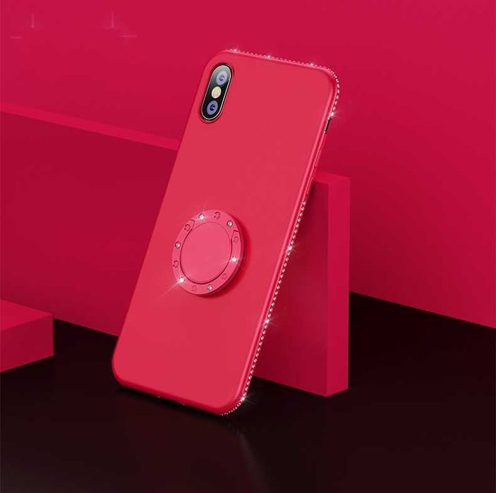 Husa + pietricele + inel iPhone 11 , 11 Pro, 11 Pro Max