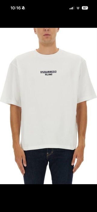 Tricou Dsq alb calitate Premium