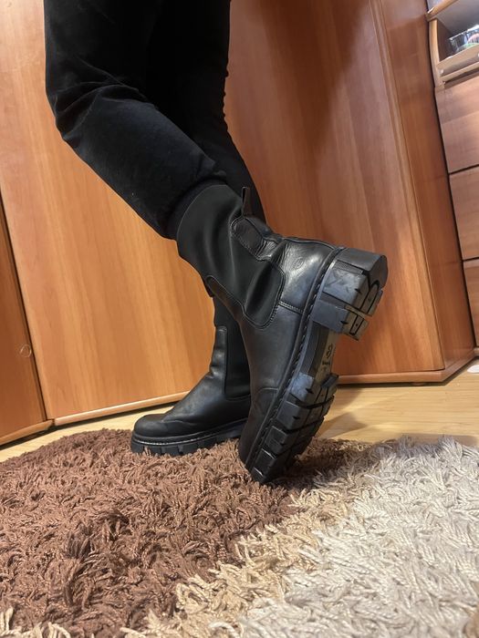 Ghete Tamaris din piele naturală