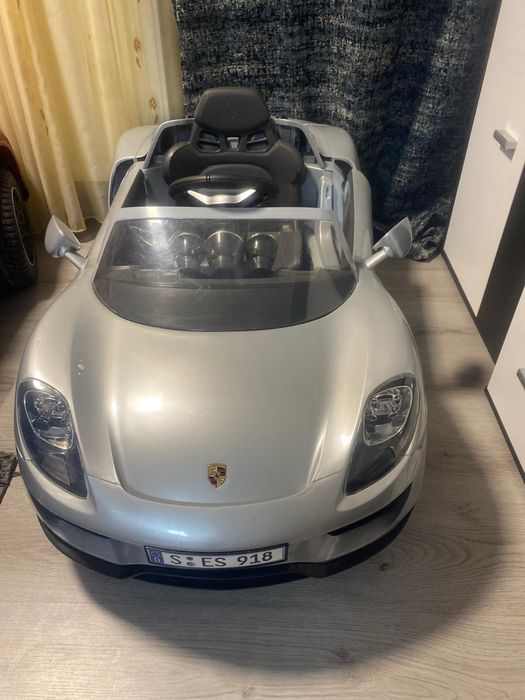 Masina electrica copii Porche 918 Spyder 12V cu telecomanda