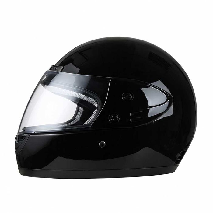 Casca Moto/Scuter/ATV, viziera detasabila, marime universala, Negru