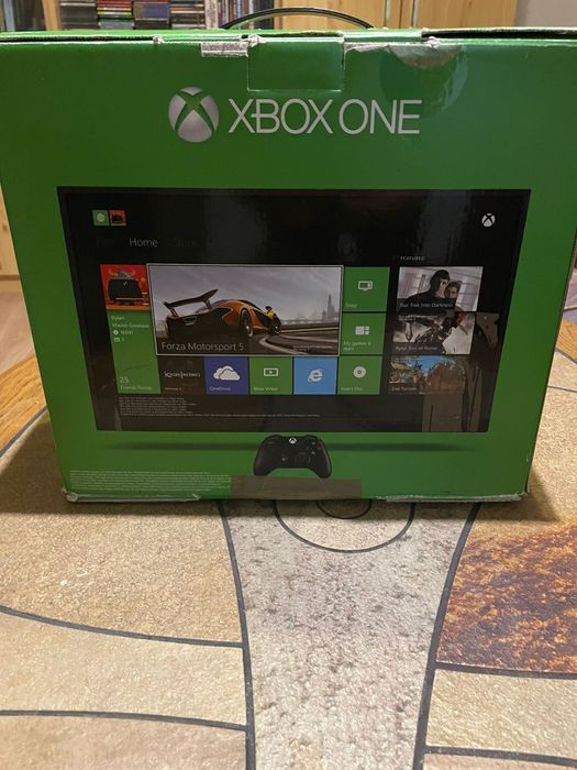 Xbox One – 500 GB | 2 Controllere Albe Originale (Rare) | Joc inclus