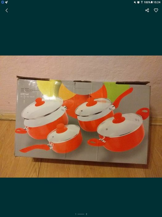 Ceramic Cookware Chef Pan 8 pieces