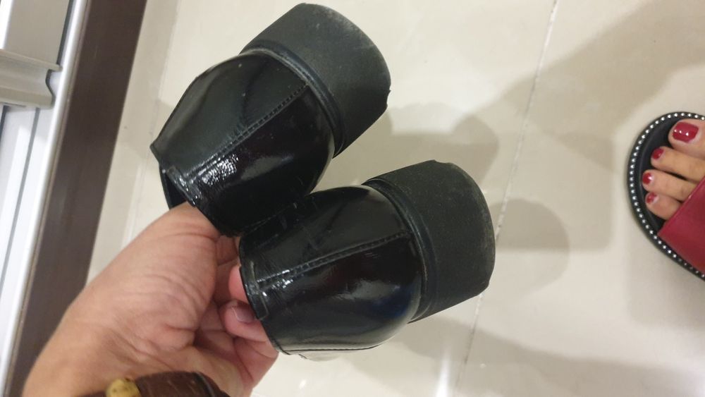 Черни обувки..Обувки Esprit сребърни.Змийски Зара,естествена велур,чер