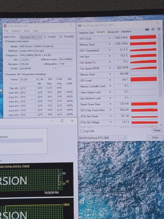 Placa video rtx 2060 EVGA 6gb