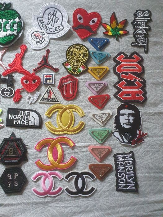 Logo abțibild sticker sigla haine tommy gucci supreme chanel ralph etc