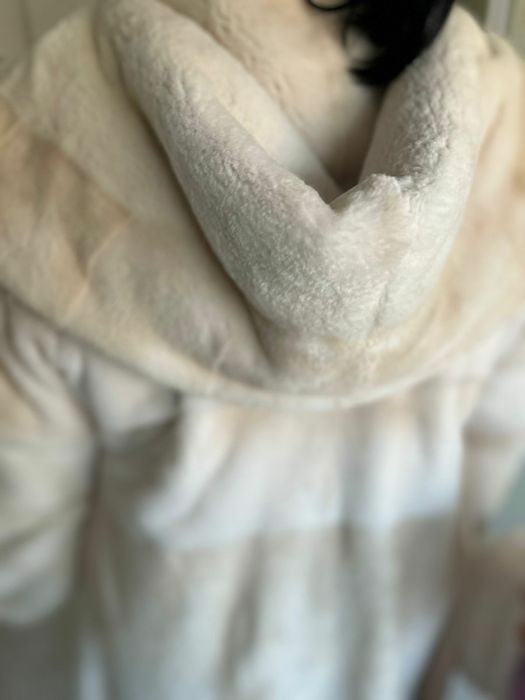 Норковая шуба щипаная