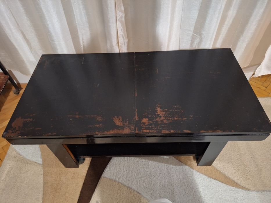 Дървена холна маса (разтегателна)