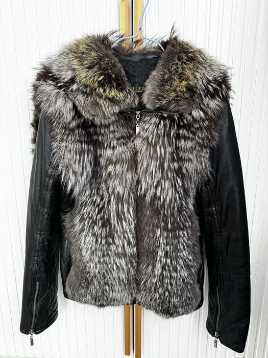 Демисезонная кожаная куртка