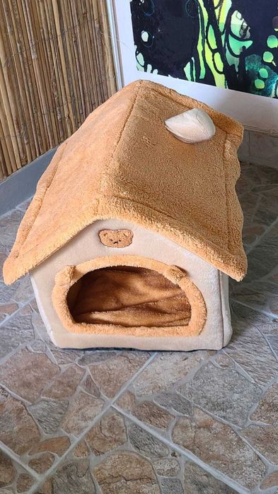 OFERTA! Casuta animale companie / culcus caini si pisici Large Noua