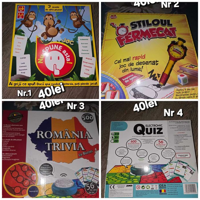 Jocuri pentru copii- diverse preturi avantajoase