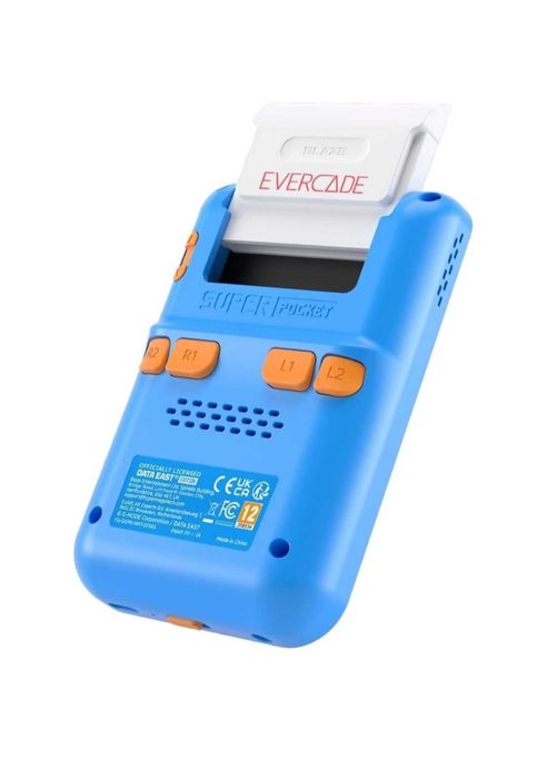 Конзола за игри, Hyper Mega Tech, Преносима, Ретро игри, 2.8" IPS, Data East Edition, 18 вградени игр
