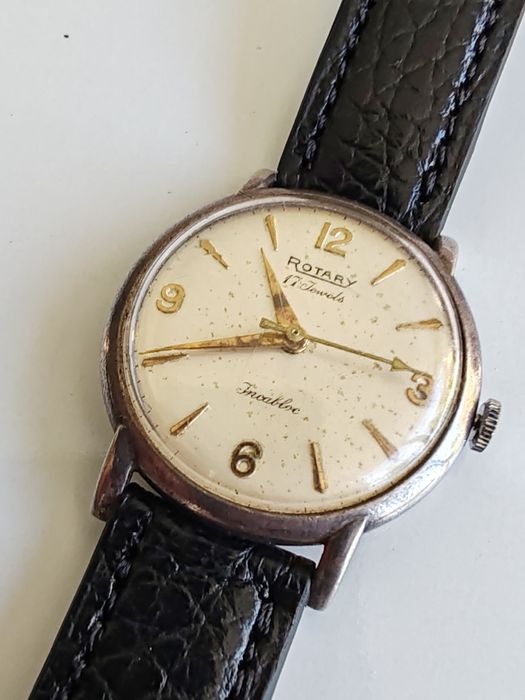 Ceas Rotary Argint Mecanic Funcționează excelent!