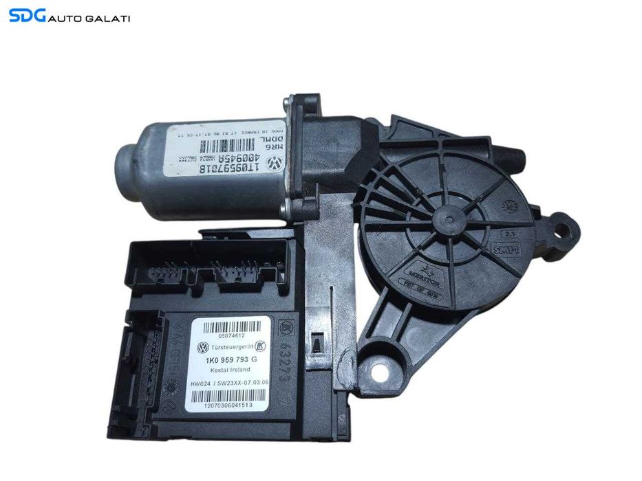 Motoras Macara Electrica de pe Usa Portiera Stanga Fata Skoda Octavia 2 2004 - 2013 Cod 1K0959793G 1T0959701B [N1641]